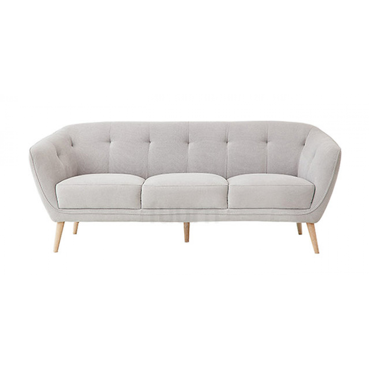 Fuurn SA1452-3 Vienna 三人座布藝梳化 (淺灰色)